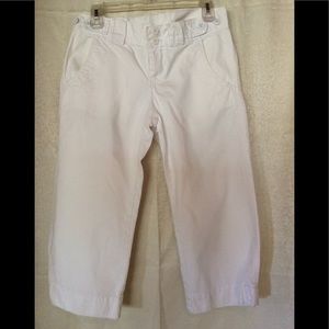 LUCKY BRAND White 100% Cotton Capris Size 6